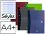 CAHIER TRIEUR OXFORD EUROPEAN BOOK OPTIK PAPER COUVERTURE REMBORDE A4+ 24X32CM 240 PAGES PERFORES 90G SYS 4 TROUS