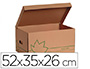 CAISSE CARTON NATURE LINE 520X350X260MM INDEXATION 3 FACES COUVERCLE RECYCL RECYCLABLE EMPILABLE