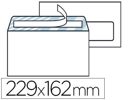 GPV Enveloppes C6, 114x162, Blanches, 75g, Auto adhésives, GPV 515