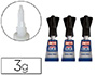 COLLE RAPIDE LOCTITE SUPER GLUE LIQUIDE 3X1G SUPER PUISSANTE SCHAGE RAPIDE MULTI-MATRIAUX ANTI-SCHAGE PACK 3 TUBES 1G