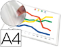 POCHETTE Q-CONNECT ADHSIVE POLYPROPYLNE TRANSPARENT 12/100E FORMAT A4 210X297MM SACHET 5 UNITS