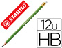 CRAYON GRAPHITE STABILO GREENGRAPH HEXAGONAL BOIS FSC VERNIS MAT MINE ULTRA RSISTANTE HB BOUT GOMME