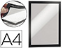 CADRE AFFICHAGE DURABLE DURAFRAME POCHETTE ADHSIVE A4 MAGNTIQUE SURFACE ADHSIVE REPOSITIONNABLE A4 NOIR SACHET 2U