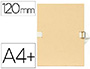 CHEMISE EXACOMPTA CARTON PAPIER TOIL 240X320MM DOS EXTENSIBLE 120MM SANGLE COTON BOUCLE CRANTE COLORIS MASTIC