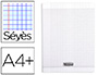 CAHIER PIQU CLAIREFONTAINE COUVERTURE POLYPROPYLNE TRANSPARENTE A4+ 24X32CM 96 PAGES 90G SYS INCOLORE