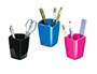 POT  CRAYONS CEP PRO POLYSTYRNE ANTICHOC TRS BRILLANT DESIGN CONTEMPORAIN 32 CRAYONS 74X74X95MM COLORIS NOIR