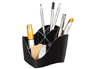 POT MULTIFONCTIONS CEP ELLYPSE POLYSTYRNE ANTICHOC 4 COMPARTIMENTS POUR 45 CRAYONS 1 CASE VRAC 118X89X98MM NOIR