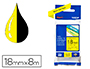 RUBAN LAMIN TZE POUR TITREUSE BROTHER P-TOUCH TZE641 18MM COLORIS IMPRESSION NOIR/JAUNE