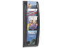PRSENTOIR PAPERFLOW QUICK FIT SYSTEM POLYSTYRNE PAISSEUR 20MM CAPACIT 200F 65X22.7X9.5CM COLORIS NOIR
