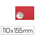 CARTE VISITE CLAIREFONTAINE POLLEN 110X155MM COLORIS ROUGE GROSEILLE TUI 25 UNITS
