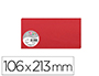 CARTE VISITE CLAIREFONTAINE POLLEN 106X213MM COLORIS ROUGE GROSEILLE TUI 25 UNITS