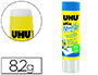 COLLE BLANCHE UHU STIC MAGIC PAPIER CARTON COULEUR TRANSPARENTE APRS SCHAGE BTON 8.2G