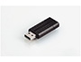 CL USB VERBATIM PINSTRIPE BLA CK 8GB RTRACTABLE VITESSE CRITURE 4MB COLORIS NOIR