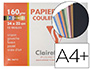 PAPIER DESSIN CLAIREFONTAINE COULEUR TRAVAUX DE DCOUPAGE GOUACHE PASTEL 160G A4+ COLORIS PASTEL POCHETTE 12F