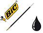 RECHARGE BIC STYLO-BILLE BIC 4 COULEURS LARGEUR MOYENNE COLORIS NOIR
