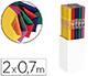 PAPIER KRAFT FOLIA BICOLOR 5 COLORIS ASSORTIS BOUTIQUE ROULEAU 70CMX2M