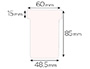 FICHE PLANNING NOBO INDICE 2 15X60X85X48.5MM COLORIS BLANC TUI 100 UNITS
