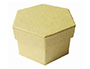 BOTE EN CARTON  DCORER FORME HEXAGONALE 7.8X5CM