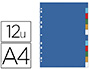 INTERCALAIRE ELBA POLYPROPYLNE 13/100E 12 POSITIONS A4 210X297MM