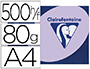 PAPIER COULEUR CLAIREFONTAINE TROPHE MULTIFONCTION A4 80G/M2 COULEURS VIVES LILAS PAQUET 500 FEUILLES