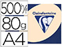 PAPIER COULEUR CLAIREFONTAINE TROPHE MULTIFONCTION A4 80G/M2 COULEURS VIVES IVOIRE PAQUET 500 FEUILLES