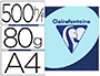 PAPIER COULEUR CLAIREFONTAINE TROPHE MULTIFONCTION A4 80G/M2 COULEURS VIVES BLEU ALIZ PAQUET 500 FEUILLES