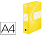 BOTE ARCHIVES ESSELTE VIVIDA CARTON ONDUL RECYCLABLE A4 2 50X80X352MM PAROIS DOUBLES DOS 80MM LIVR PLAT COLORIS JAUNE