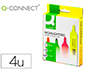 SURLIGNEUR Q-CONNECT TRAC 2/5 MM POINTE BISEAUTE COULEURS CLATANTES POCHETTE 4 UNITS ASSORTIES