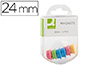 AIMANT Q-CONNECT DIAMTRE 20MM AFFICHAGE SIGNALISATION TOUTES SURFACES MTALLIQUES COLORIS ASSORTIS BOTE 6 UNITS