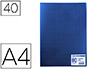 PROTGE-DOCUMENTS ELBA MEMPHIS POLYPROPYLNE COUVERTURE SEMI-RIGIDE 40 POCHETTES 80 VUES A4 210X297MM COLORIS BLEU