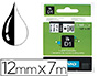 RUBAN TITREUSE DYMO D1 12MMX7M COLORIS IMPRESSION BLANC/NOIR
