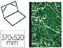 CARTON  DESSIN EXACOMPTA PAPIER MARBR VERT 90G DOS KOVERIL NOIR FERMETURE LASTIQUE 370X520MM
