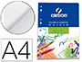FEUILLET MOBILE DESSIN CANSON A4 210X297MM PAPIER BLANC GRAIN LGER 100 PAGES PERFORES 90G COLORIS BLANC
