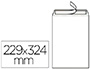 POCHETTE LA COURONNE ADHSIVE VLIN EXTRA BLANC 90G FOND GRIS C4 229X324MM BOTE 250 UNITS
