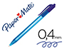STYLO-BILLE PAPER MATE INKJOY 100 CRITURE MOYENNE 0.7MM ENCRE ULTRA DOUCE RSISTE BAVURES RTRACTABLE COLORIS BLEU