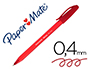 STYLO-BILLE PAPER MATE INKJOY 100 CRITURE MOYENNE 0.7MM ULTRA DOUCE CORPS TRIANGULAIRE RSISTE BAVURES COLORIS ROUGE