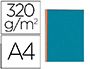 CHEMISE EXACOMPTA CARTE 240X320MM 320G DOCUMENTS A4 210X297MM SOUFFLET DOS TOIL 30MM COLORIS BULLE