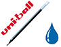 RECHARGE ROLLER UNIBALL UM153 ENCRE GEL SIGNO BROAD UMR10 B SUPER INK SYSTME DOUBLE BILLE POINTE LARGE 1MM COULEUR BLEU