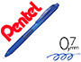 ROLLER PENTEL ENERGEL RTRACTABLE RECHARGEABLE POINTE MTAL 0.7MM BLEU