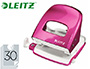 PERFORATEUR LEITZ MTAL CAPACIT PERFORATION 30F 2 TROUS COLORIS ROSE 107X100X137MM