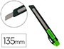 CUTTER XD-07 Q-CONNECT PLASTIQUE LAME 9MM ACIER RETRACTABLE INTERCHANGEABLE PRECOUPEE AVEC FREIN DE SECURITE ET ANSE