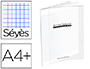 CAHIER PIQU CONQURANT CLASSIQUE COUVERTURE POLYPROPYLNE RIGIDE TRANSPARENTE A4+ 24X32CM 96 PAGES 90G SYS INCOLORE
