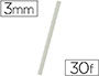 BAGUETTE RELIER EXACOMPTA SERODO DCOUPE ARRONDIE FACILITE INSERTION 30F PAISSEUR 3MM 297MM TRANSPARENT BOTE 25U
