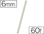 BAGUETTE RELIER EXACOMPTA SERODO DCOUPE ARRONDIE FACILITE INSERTION 60F PAISSEUR 6MM 297MM TRANSPARENT BOTE 25U
