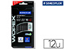 CRAYON GRAPHITE STAEDTLER WOPEX HEXAGONAL HAUTE QUALIT MINE ULTRA-RSISTANTE DOUBLE PERFORMANCE BOTE 12 UNITS