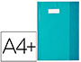 PROTGE-CAHIER ELBA STYL'SMS PVC OPAQUE 12/100E SANS PHTALATES PORTE-TIQUETTE ET TIQUETTE A4+ 240X320MM TURQUOISE