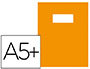 PROTGE-CAHIER RIPLAST GREEN LINE PVC 18/100E INCLUS PORTE-TIQUETTE ET TIQUETTE 170X220MM COLORIS ORANGE