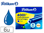 CARTOUCHE PELIKAN COURTE STANDARD BLEU EFFAABLE TUI 6 UNITS