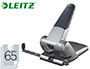 PERFORATEUR LEITZ GROS TRAVAUX CAPACIT PERFORATION 65F 2 TROUS COLORIS MTAL/NOIR 130X100X220MM