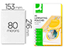 POCHETTE PLASTIFICATION Q-CONNECT  CHAUD CONOMIQUE FORMAT A5 80 MICRONS BOTE 100 UNITS